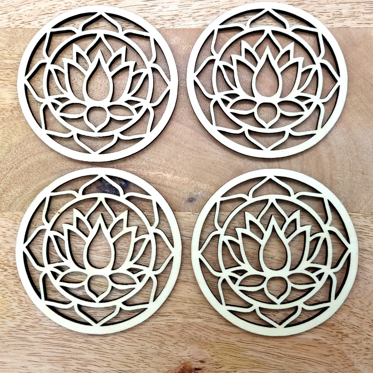FLEURS DE LOTUS EN DESSOUS DE VERRES - ARTISANAUX, UNIQUES & ORIGINAUX