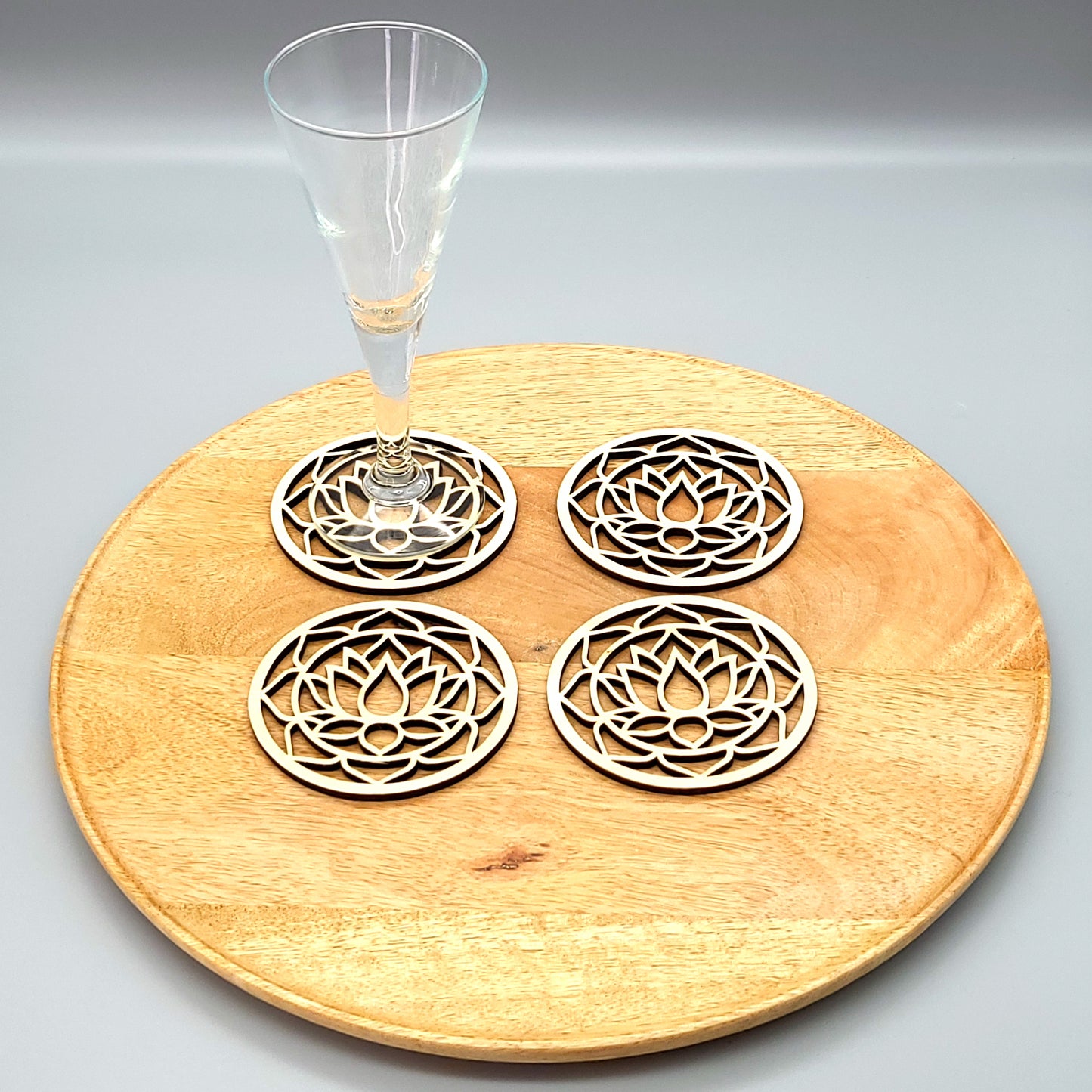 FLEURS DE LOTUS EN DESSOUS DE VERRES - ARTISANAUX, UNIQUES & ORIGINAUX