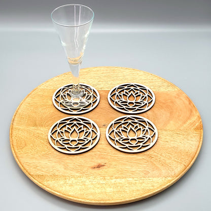 FLEURS DE LOTUS EN DESSOUS DE VERRES - ARTISANAUX, UNIQUES & ORIGINAUX