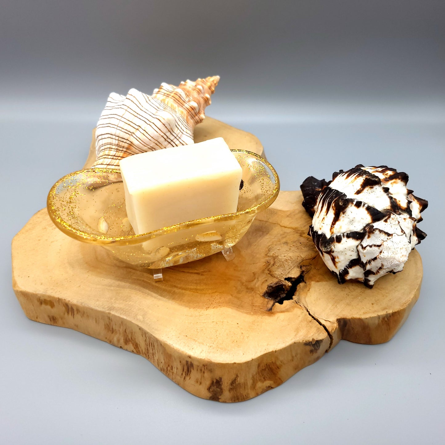 BAIGNOIRE SABOT Collection « ESPRIT NATURE » SUPPORT SAVONS en 3D - DIVERS MODÈLES UNIQUES, ORIGINAUX & ARTISANAUX
