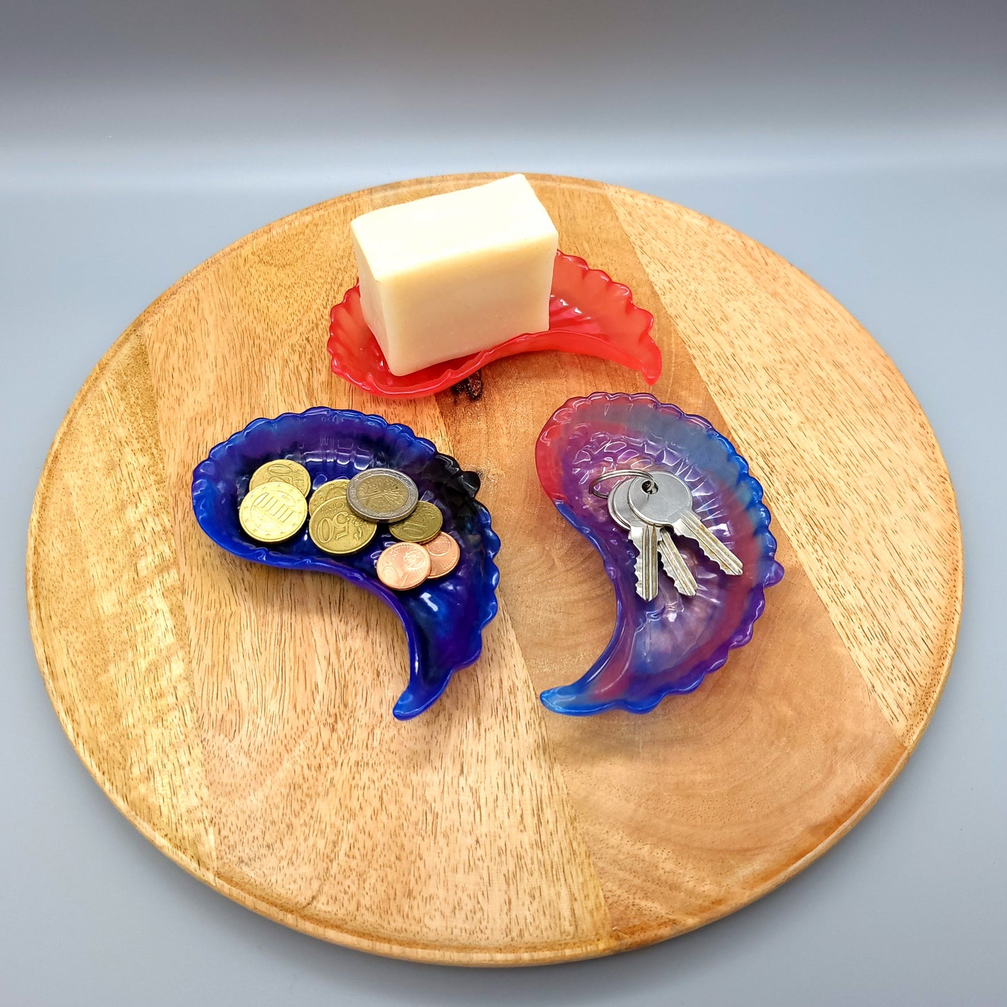 GRANDE AILE D' ANGE 3D VIDE POCHES + SUPPORT SAVONS EN RÉSINE - MODÈLES UNIQUES, ARTISANAUX & ORIGINAUX