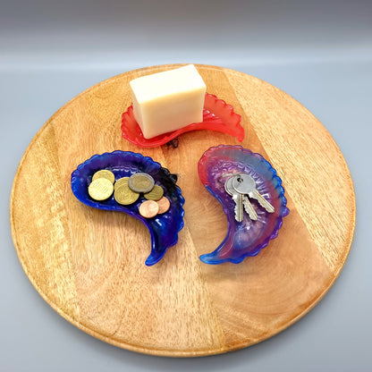 GRANDE AILE D' ANGE 3D VIDE POCHES + SUPPORT SAVONS EN RÉSINE - MODÈLES UNIQUES, ARTISANAUX & ORIGINAUX