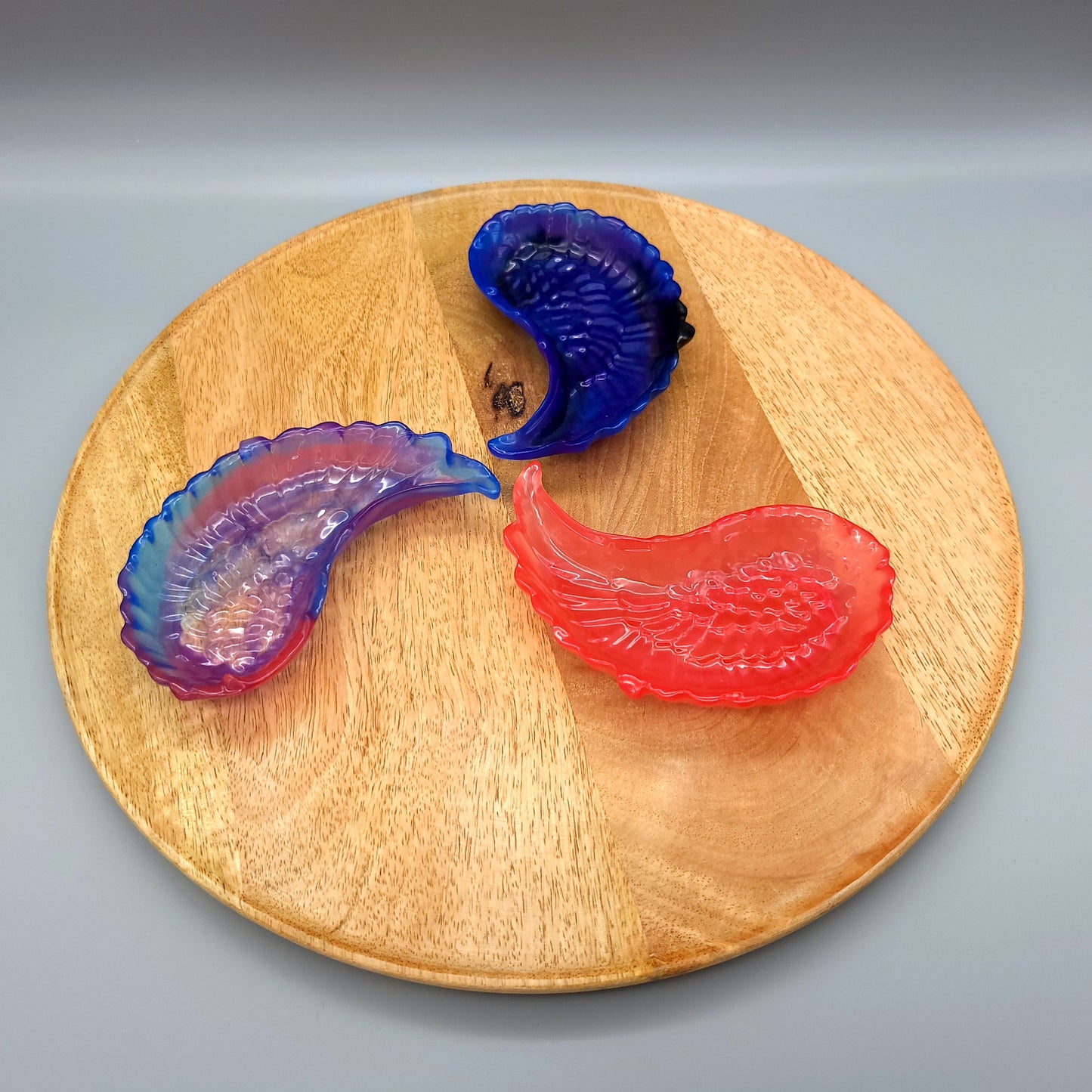 GRANDE AILE D' ANGE 3D VIDE POCHES + SUPPORT SAVONS EN RÉSINE - MODÈLES UNIQUES, ARTISANAUX & ORIGINAUX
