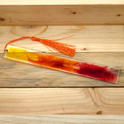 MARQUES PAGES EN PLAQUE RECTANGULAIRE + POMPON - DIVERS TAILLES & COLORIS UNIQUES, ARTISANAUX & ORIGINAUX