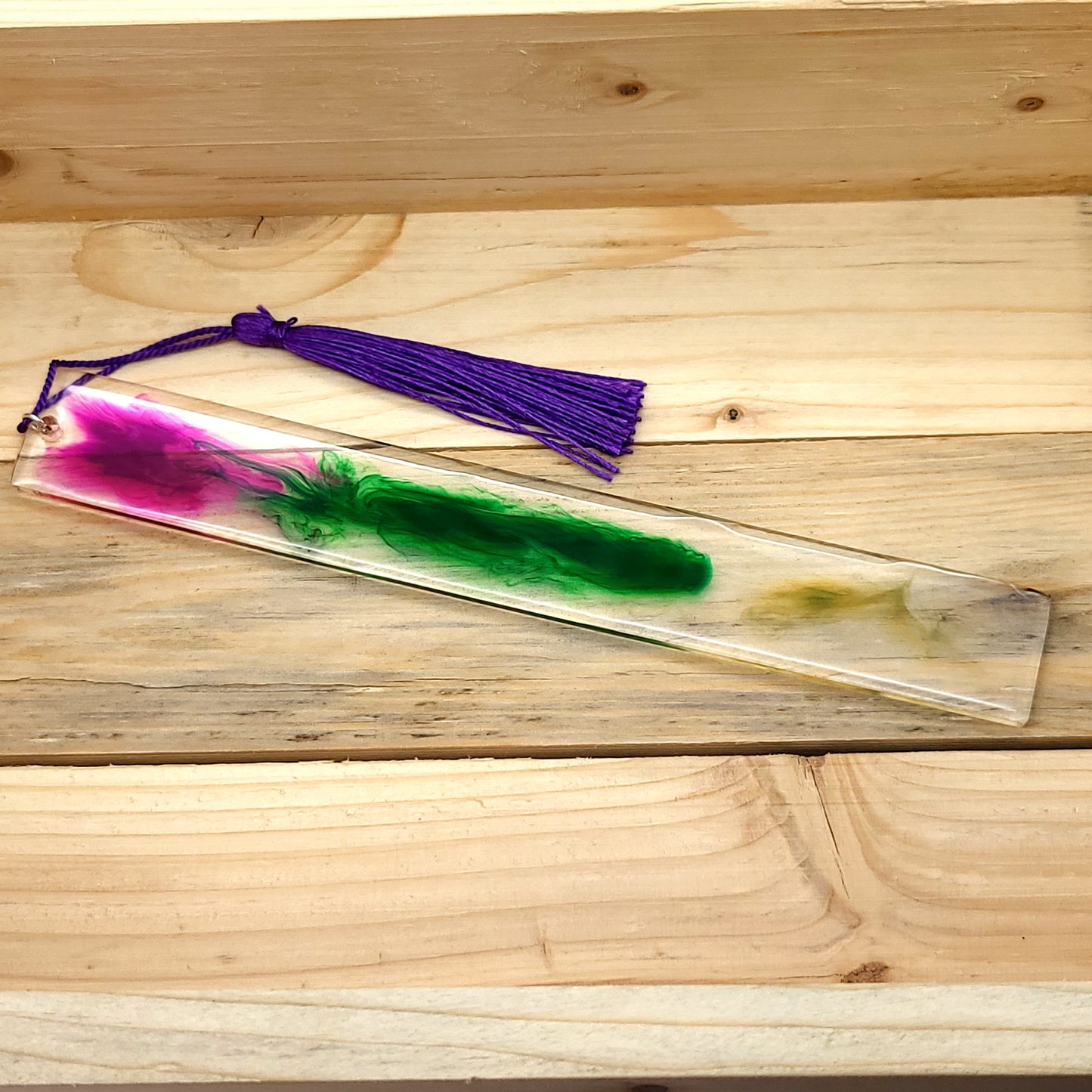 MARQUES PAGES EN PLAQUE RECTANGULAIRE + POMPON - DIVERS TAILLES & COLORIS UNIQUES, ARTISANAUX & ORIGINAUX