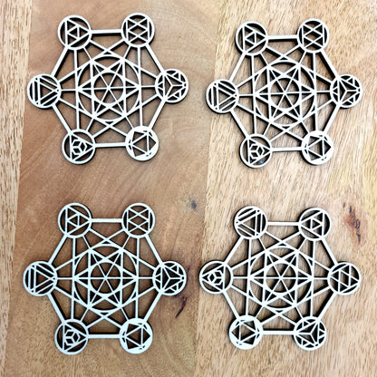 METATRON EN DESSOUS DE VERRES + STATIONS DE RECHARGE DE PIERRES - ARTISANAUX, UNIQUES & ORIGINAUX
