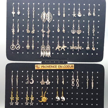 BOUCLES D'OREILLES " CITROUILLES " 2 MODÈLES - BIJOUX BRELOQUES FANTAISIES AU CHOIX