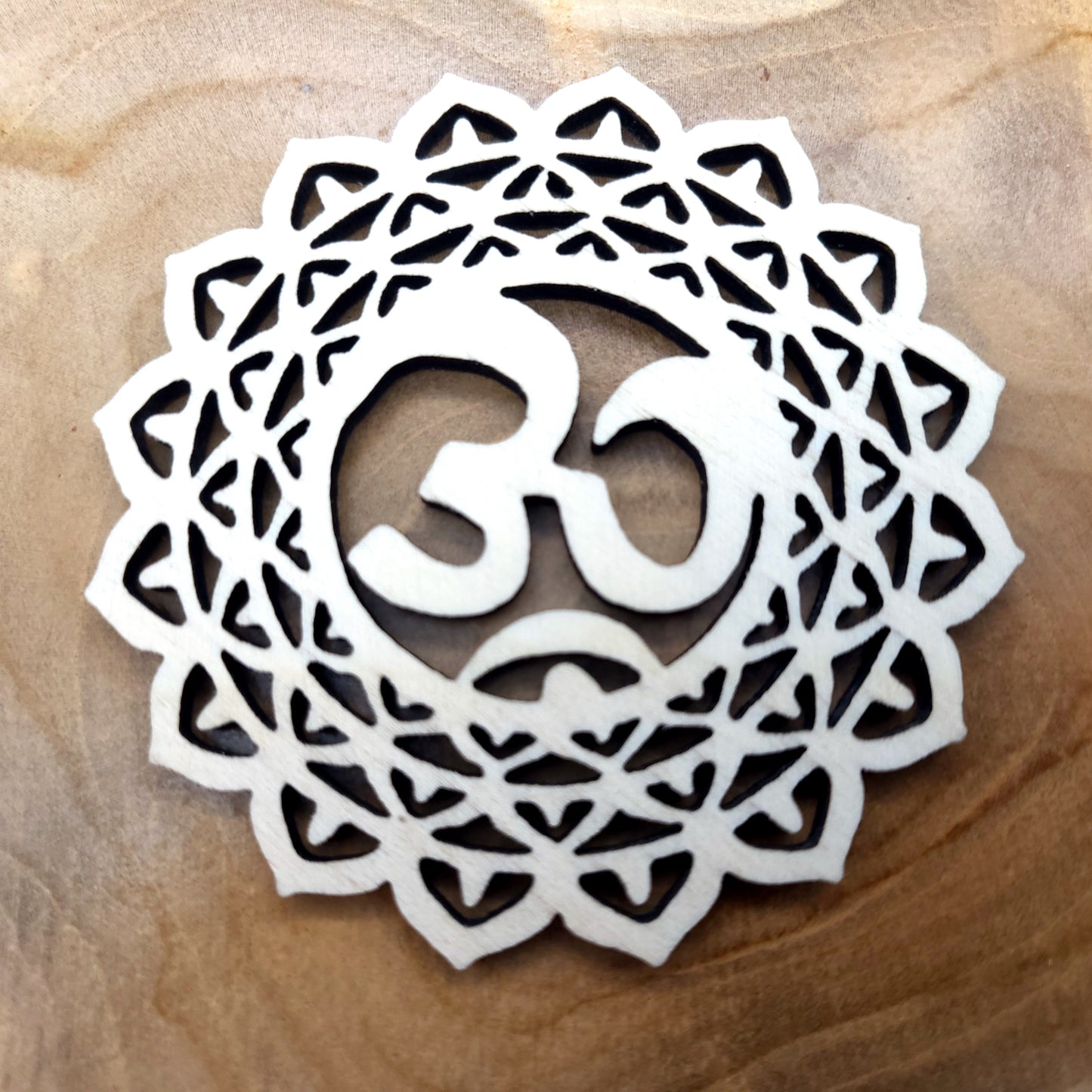 LOT 7 CHAKRAS DÉCO ZEN + DESSOUS DE VERRES EN BOIS - ARTISANAL & ORIGINAL