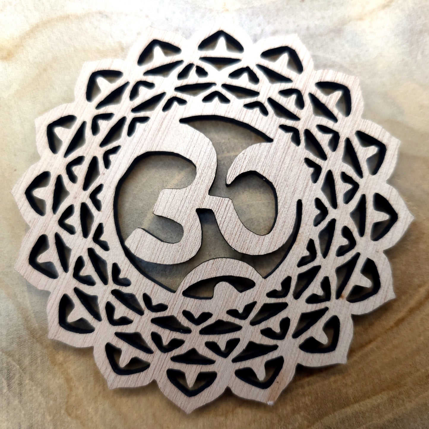 LOT 7 CHAKRAS DÉCO ZEN + DESSOUS DE VERRES EN BOIS - ARTISANAL & ORIGINAL