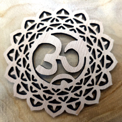 LOT 7 CHAKRAS DÉCO ZEN + DESSOUS DE VERRES EN BOIS - ARTISANAL & ORIGINAL