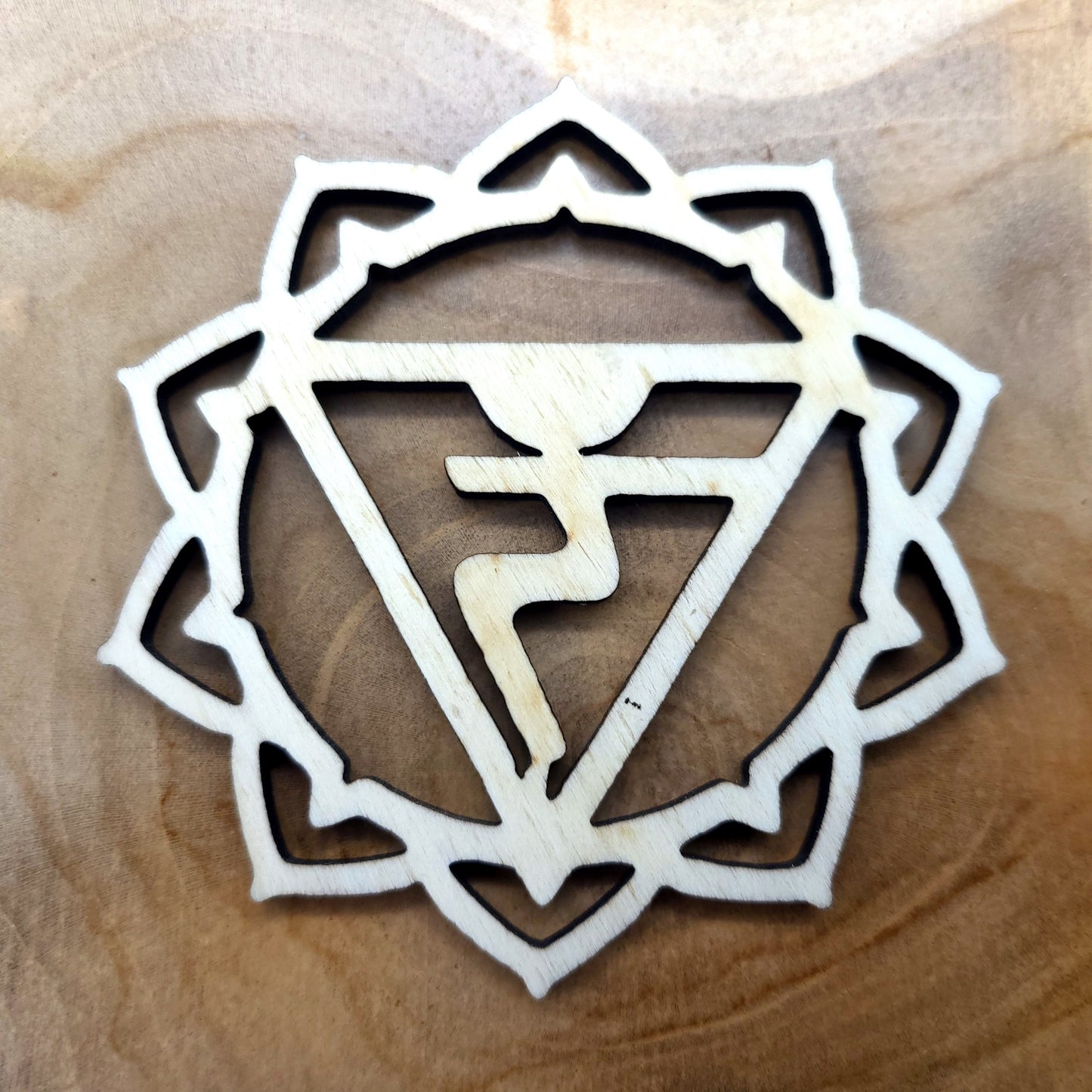 LOT 7 CHAKRAS DÉCO ZEN + DESSOUS DE VERRES EN BOIS - ARTISANAL & ORIGINAL