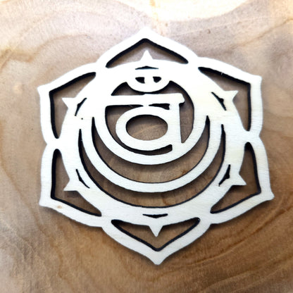 LOT 7 CHAKRAS DÉCO ZEN + DESSOUS DE VERRES EN BOIS - ARTISANAL & ORIGINAL