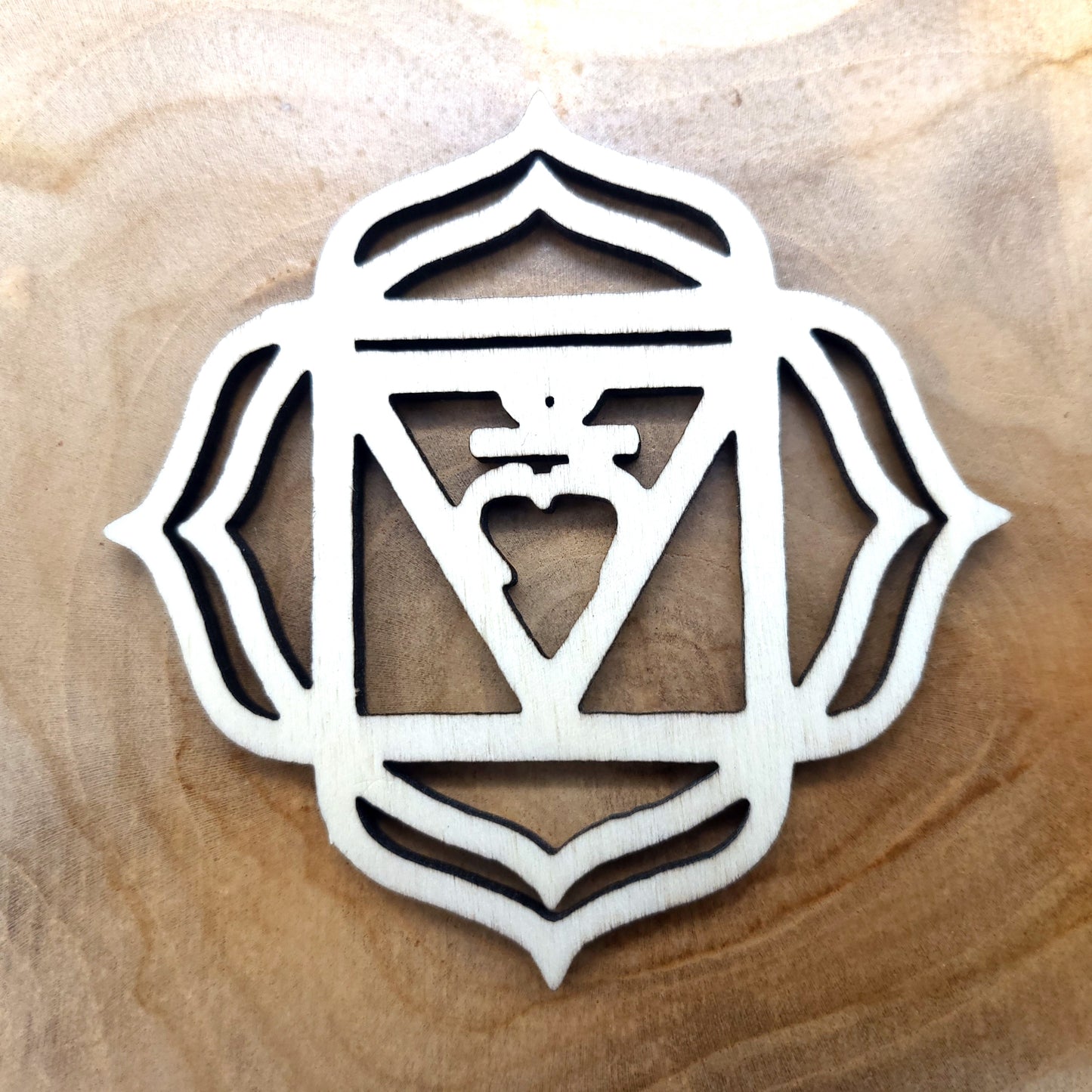 LOT 7 CHAKRAS DÉCO ZEN + DESSOUS DE VERRES EN BOIS - ARTISANAL & ORIGINAL