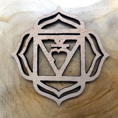 LOT 7 CHAKRAS DÉCO ZEN + DESSOUS DE VERRES EN BOIS - ARTISANAL & ORIGINAL