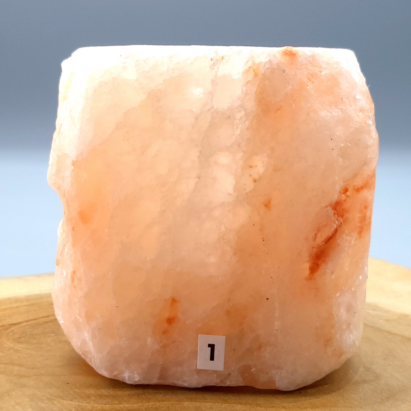 PHOTOPHORE N°1 EN PIERRE DE SEL DE L' HIMALAYA - UNIQUE, ORIGINAL & ARTISANAL