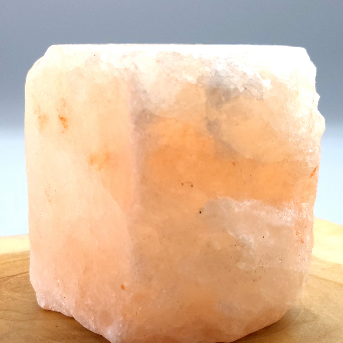 PHOTOPHORE N°1 EN PIERRE DE SEL DE L' HIMALAYA - UNIQUE, ORIGINAL & ARTISANAL