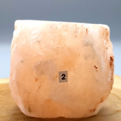 PHOTOPHORE N°2 EN PIERRE DE SEL DE L' HIMALAYA - UNIQUE, ORIGINAL & ARTISANAL