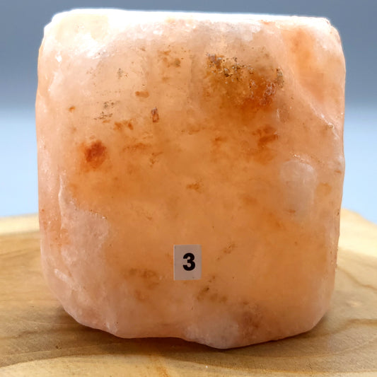 PHOTOPHORE N°3 EN PIERRE DE SEL DE L' HIMALAYA - UNIQUE, ORIGINAL & ARTISANAL