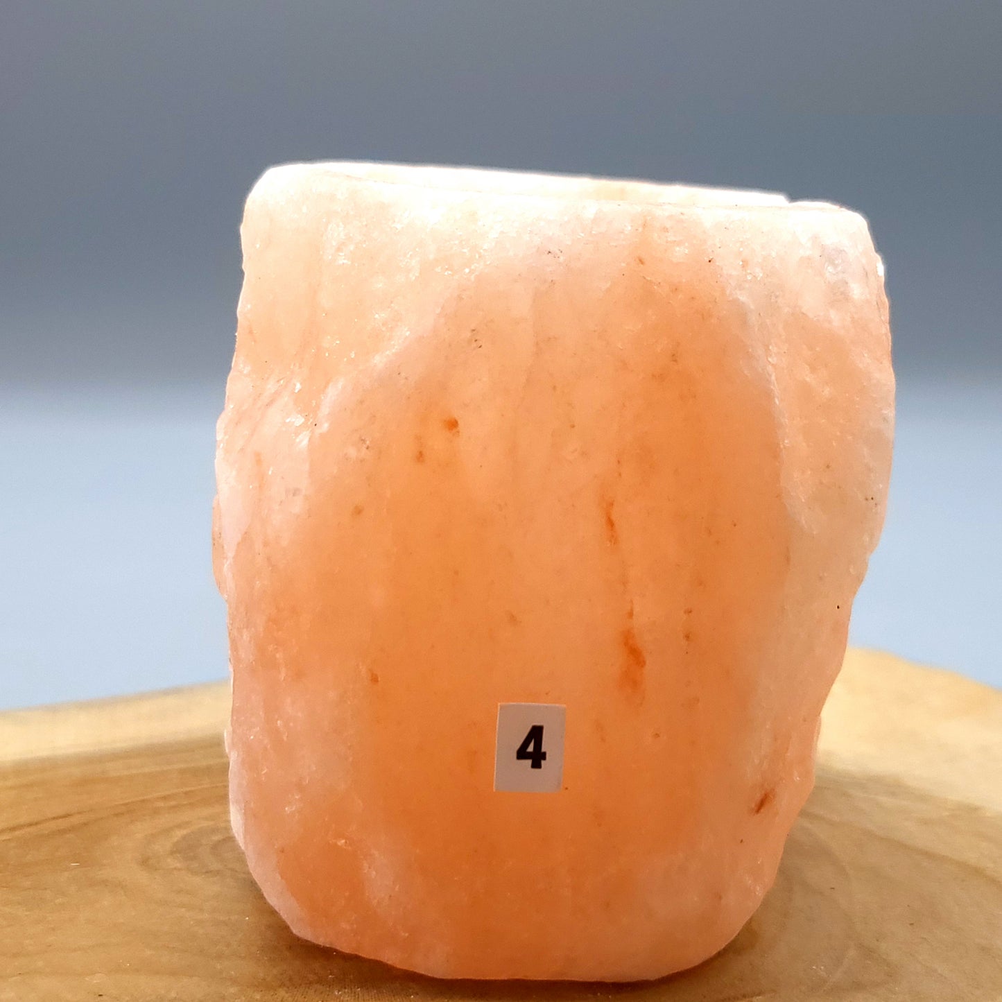 PHOTOPHORE N°4 EN PIERRE DE SEL DE L' HIMALAYA - UNIQUE, ORIGINAL & ARTISANAL