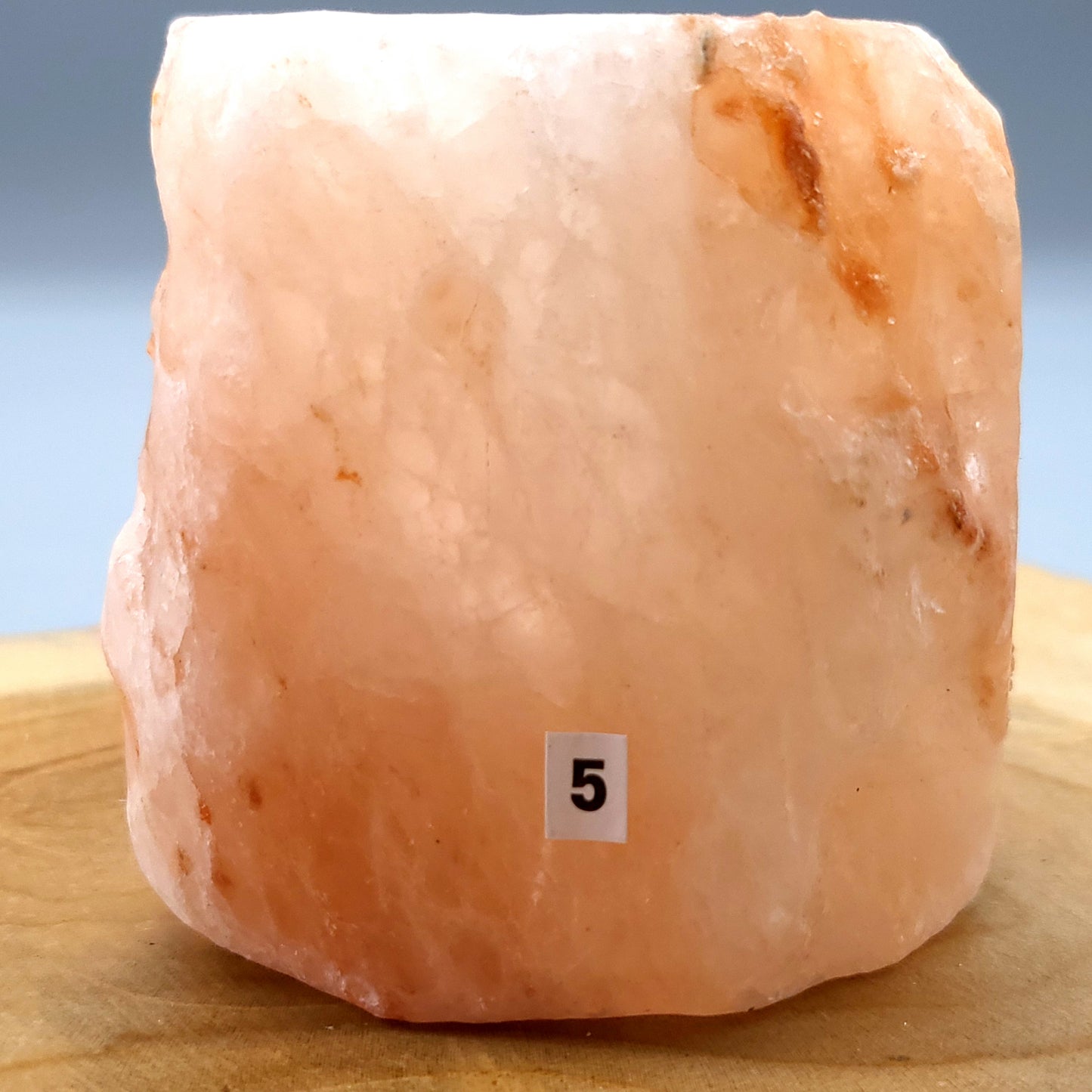 PHOTOPHORE N°5 EN PIERRE DE SEL DE L' HIMALAYA - UNIQUE, ORIGINAL & ARTISANAL