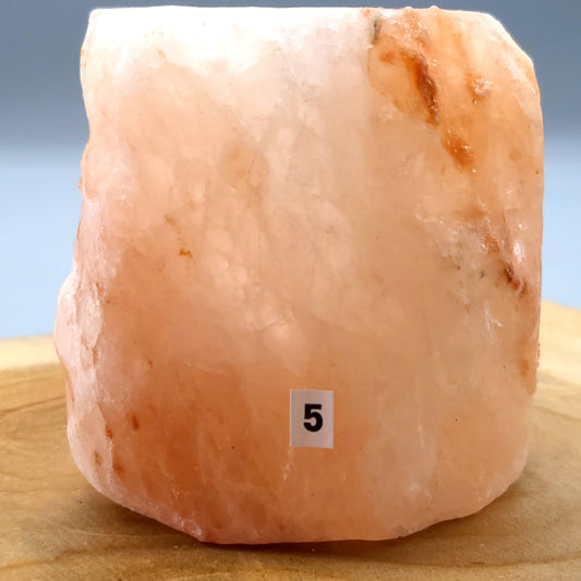 PHOTOPHORE N°5 EN PIERRE DE SEL DE L' HIMALAYA - UNIQUE, ORIGINAL & ARTISANAL