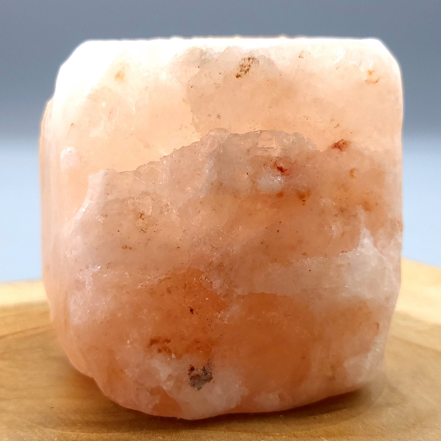 PHOTOPHORE N°5 EN PIERRE DE SEL DE L' HIMALAYA - UNIQUE, ORIGINAL & ARTISANAL