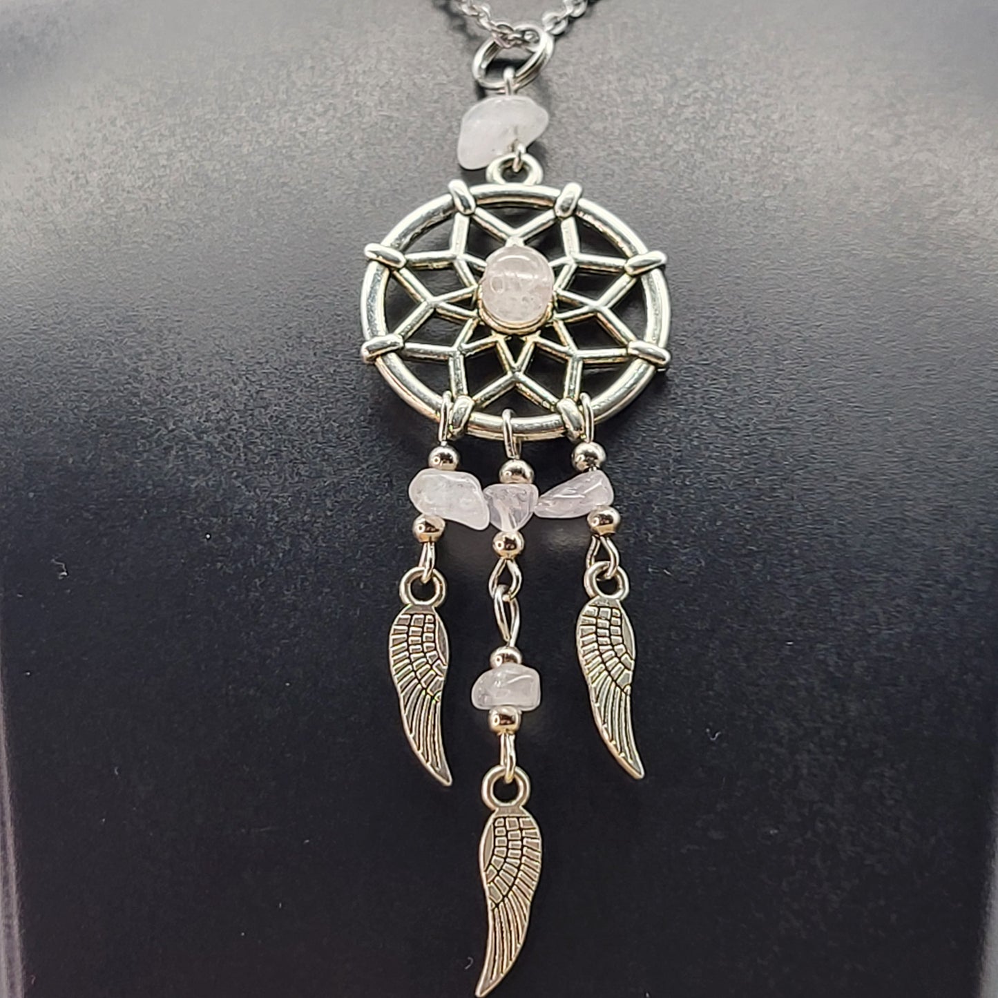 PENDENTIFS ATTRAPES RÊVES en PIERRES DIVERSES - BIJOUX ARTISANAUX, UNIQUES & ORIGINAUX