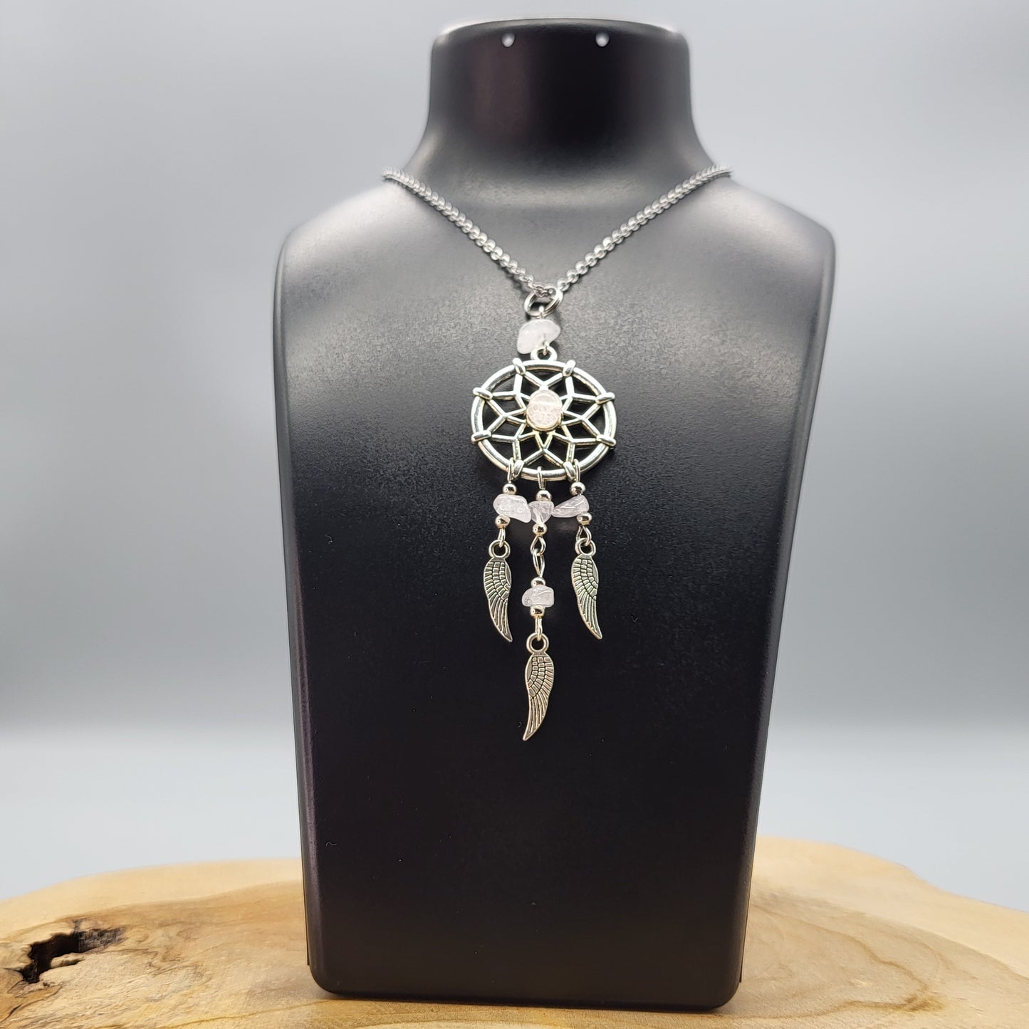 PENDENTIFS ATTRAPES RÊVES en PIERRES DIVERSES - BIJOUX ARTISANAUX, UNIQUES & ORIGINAUX