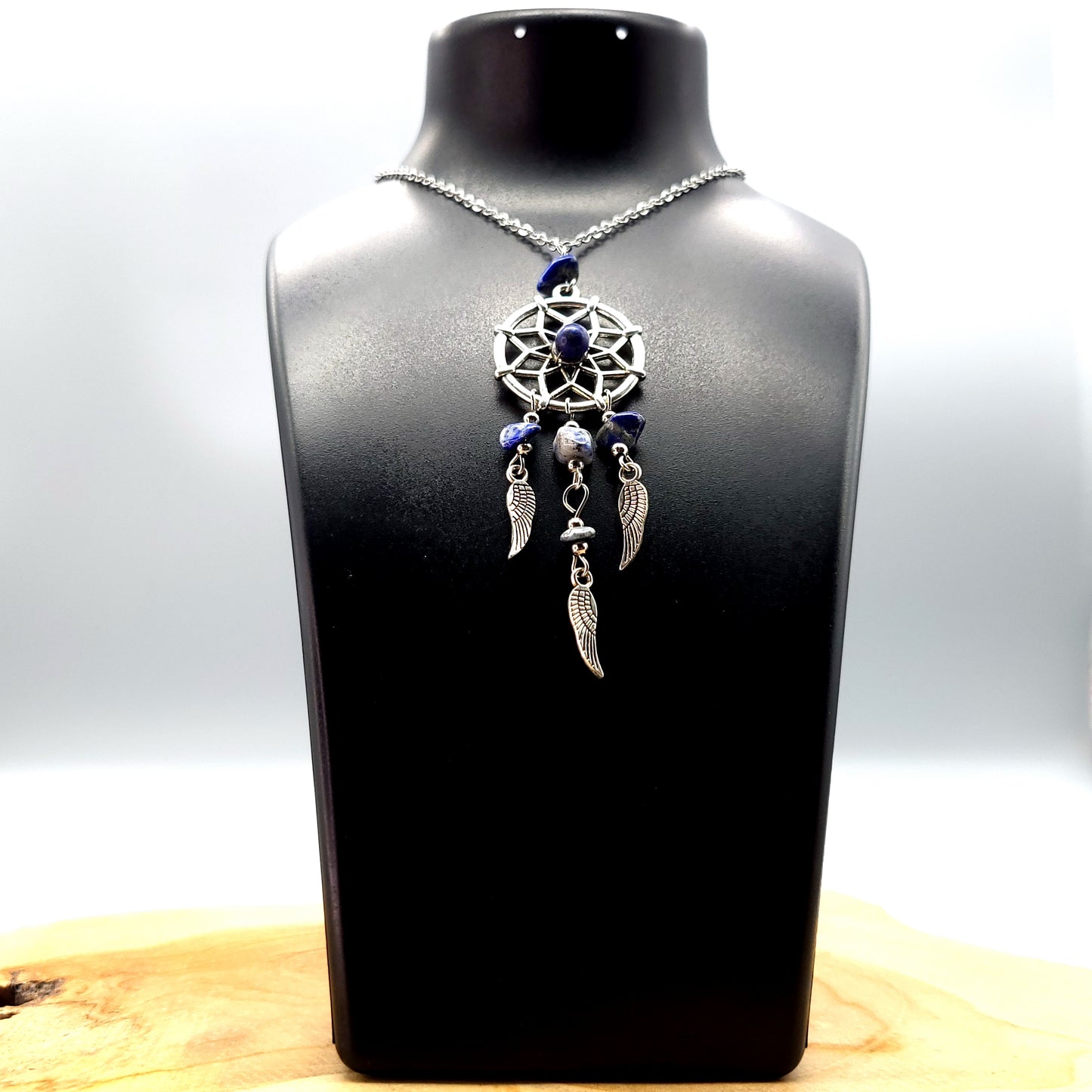 PENDENTIFS ATTRAPES RÊVES en PIERRES DIVERSES - BIJOUX ARTISANAUX, UNIQUES & ORIGINAUX