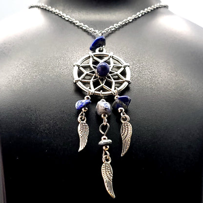 PENDENTIFS ATTRAPES RÊVES en PIERRES DIVERSES - BIJOUX ARTISANAUX, UNIQUES & ORIGINAUX