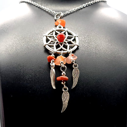 PENDENTIFS ATTRAPES RÊVES en PIERRES DIVERSES - BIJOUX ARTISANAUX, UNIQUES & ORIGINAUX