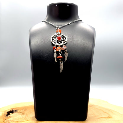 PENDENTIFS ATTRAPES RÊVES en PIERRES DIVERSES - BIJOUX ARTISANAUX, UNIQUES & ORIGINAUX