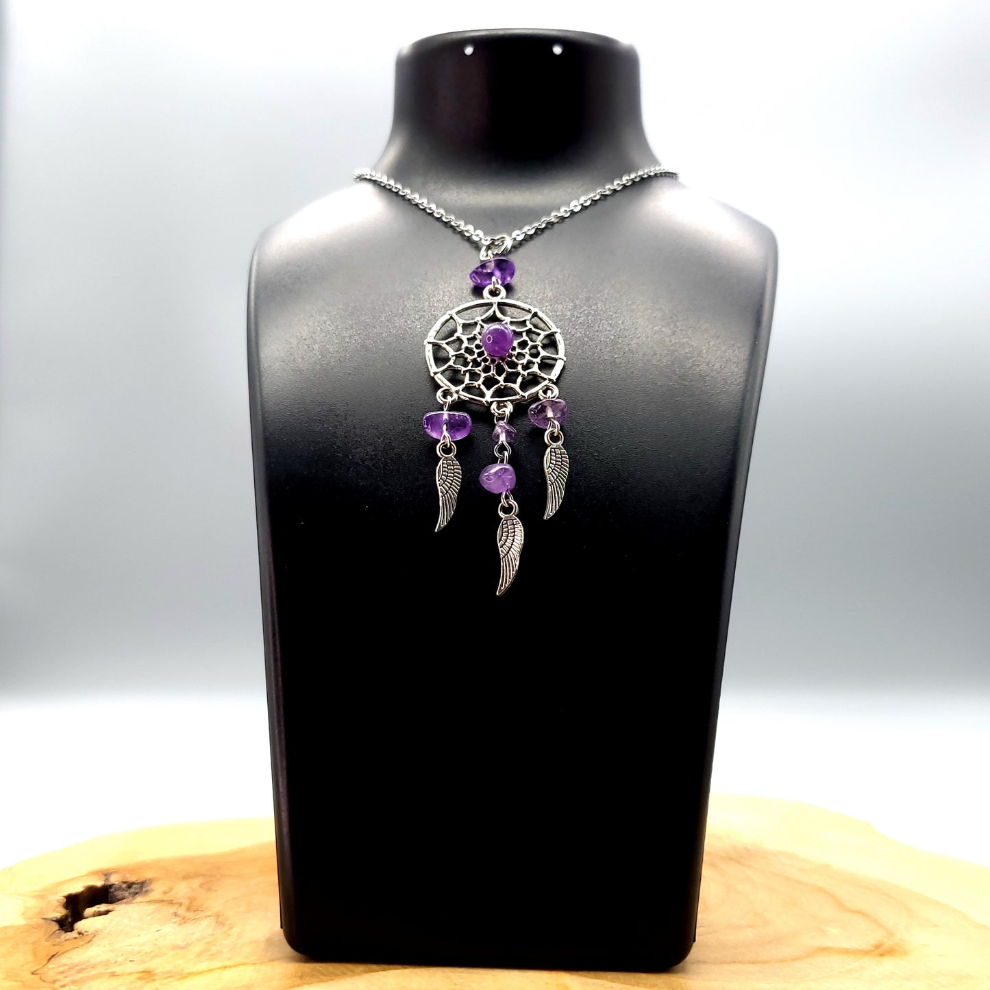 PENDENTIFS ATTRAPES RÊVES en PIERRES DIVERSES - BIJOUX ARTISANAUX, UNIQUES & ORIGINAUX