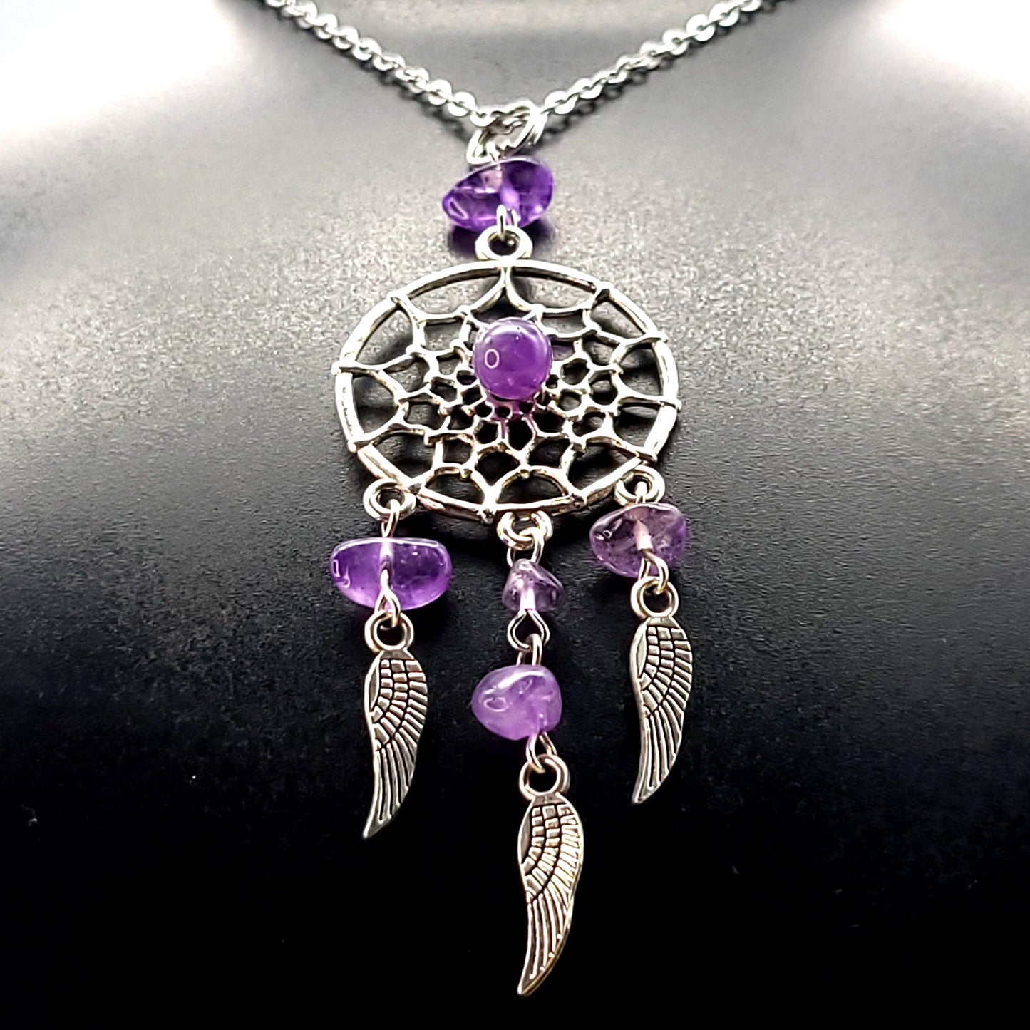 PENDENTIFS ATTRAPES RÊVES en PIERRES DIVERSES - BIJOUX ARTISANAUX, UNIQUES & ORIGINAUX