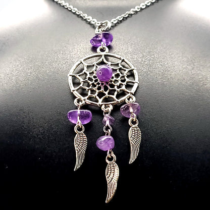 PENDENTIFS ATTRAPES RÊVES en PIERRES DIVERSES - BIJOUX ARTISANAUX, UNIQUES & ORIGINAUX