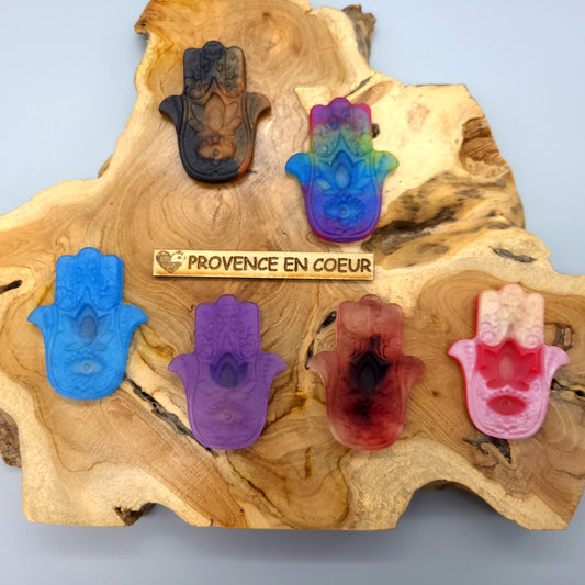 MAGNETS 2D GRANDE MAIN DE FATMA EN RÉSINE - COLORIS AU CHOIX - UNIQUES, ARTISANAUX & ORIGINAUX