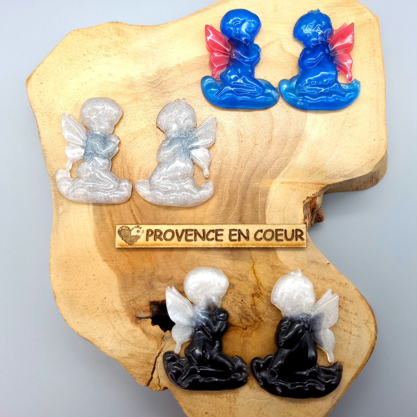 MAGNETS ANGES FILLE / GARÇON 3D EN RÉSINE - COLORIS AU CHOIX UNIQUES, ARTISANAUX & ORIGINAUX