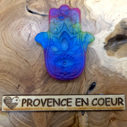 MAGNETS 2D GRANDE MAIN DE FATMA EN RÉSINE - COLORIS AU CHOIX - UNIQUES, ARTISANAUX & ORIGINAUX