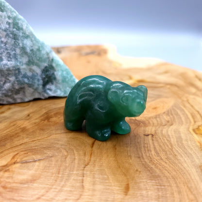 PETITS OURS ANIMAUX EN PIERRES ET FORMES AU CHOIX - SCULPTURES UNIQUES & ARTISANALES