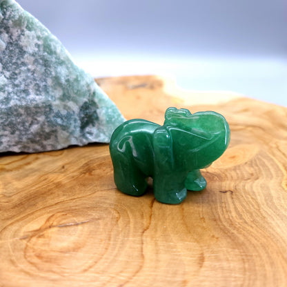 PETITS ÉLÉPHANTS ANIMAUX EN PIERRES AU CHOIX - SCULPTURES UNIQUES & ARTISANALES
