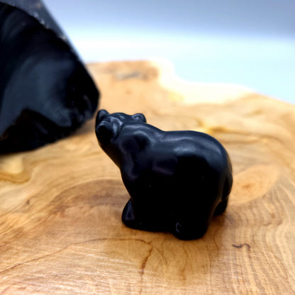 PETITS OURS ANIMAUX EN PIERRES ET FORMES AU CHOIX - SCULPTURES UNIQUES & ARTISANALES