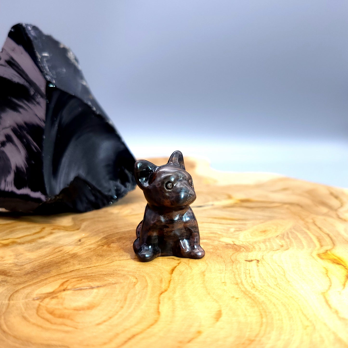 DIVERS PETITS CHIENS ANIMAUX EN PIERRES AU CHOIX - SCULPTURES UNIQUES & ARTISANALES