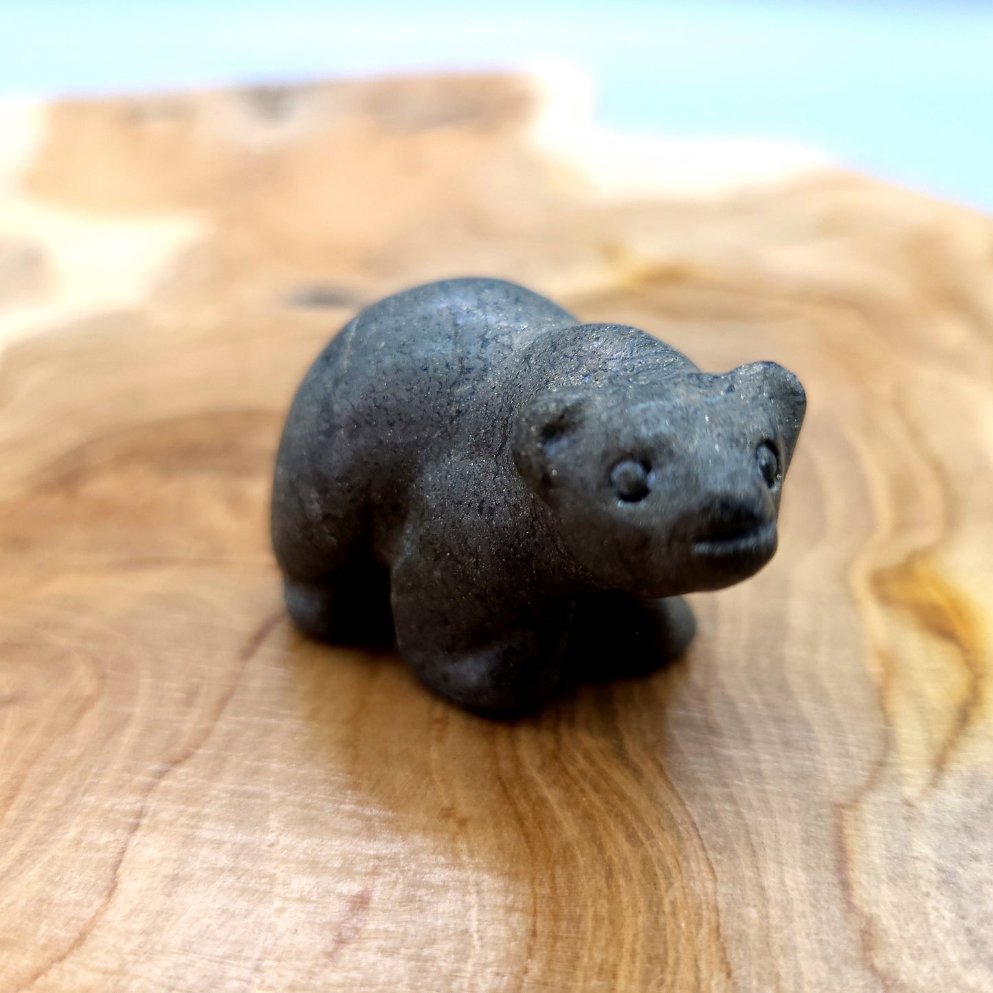 PETITS OURS ANIMAUX EN PIERRES ET FORMES AU CHOIX - SCULPTURES UNIQUES & ARTISANALES