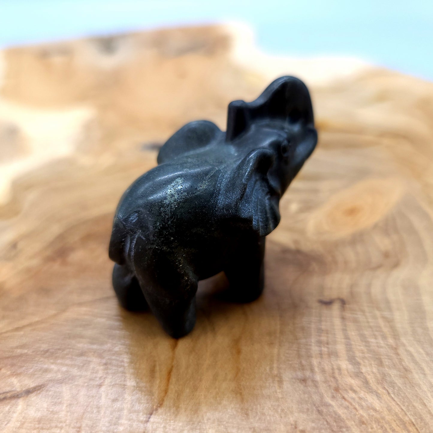 PETITS ÉLÉPHANTS ANIMAUX EN PIERRES AU CHOIX - SCULPTURES UNIQUES & ARTISANALES