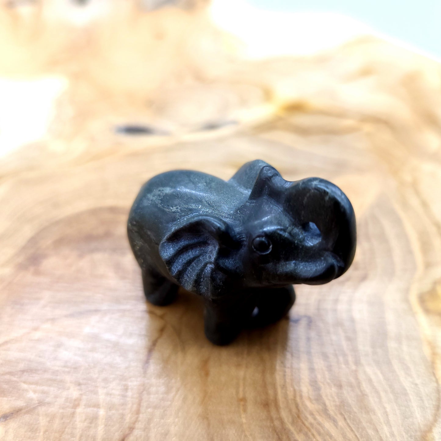 PETITS ÉLÉPHANTS ANIMAUX EN PIERRES AU CHOIX - SCULPTURES UNIQUES & ARTISANALES