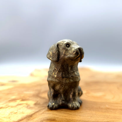 DIVERS PETITS CHIENS ANIMAUX EN PIERRES AU CHOIX - SCULPTURES UNIQUES & ARTISANALES