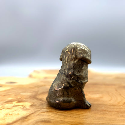 DIVERS PETITS CHIENS ANIMAUX EN PIERRES AU CHOIX - SCULPTURES UNIQUES & ARTISANALES