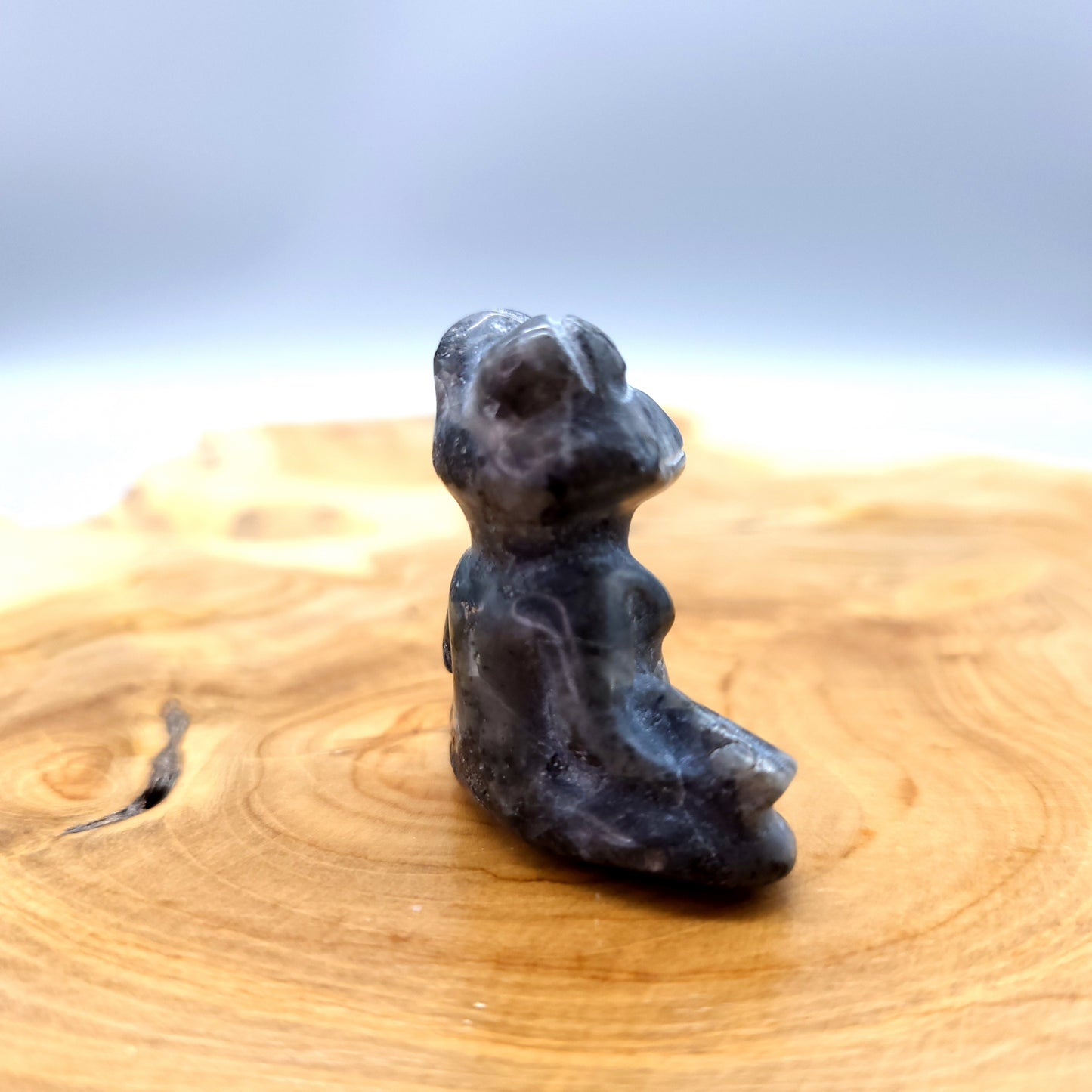 PETITES GRENOUILLES EN MÉDITATION EN PIERRES AU CHOIX - SCULPTURES UNIQUES & ARTISANALES