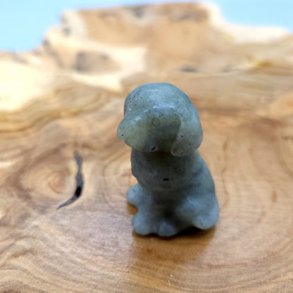 DIVERS PETITS CHIENS ANIMAUX EN PIERRES AU CHOIX - SCULPTURES UNIQUES & ARTISANALES