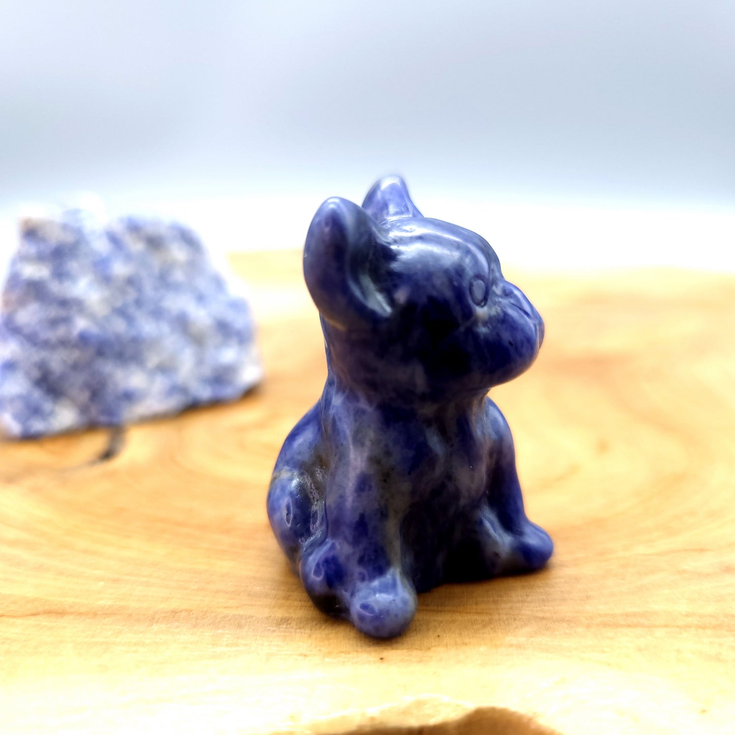 DIVERS PETITS CHIENS ANIMAUX EN PIERRES AU CHOIX - SCULPTURES UNIQUES & ARTISANALES